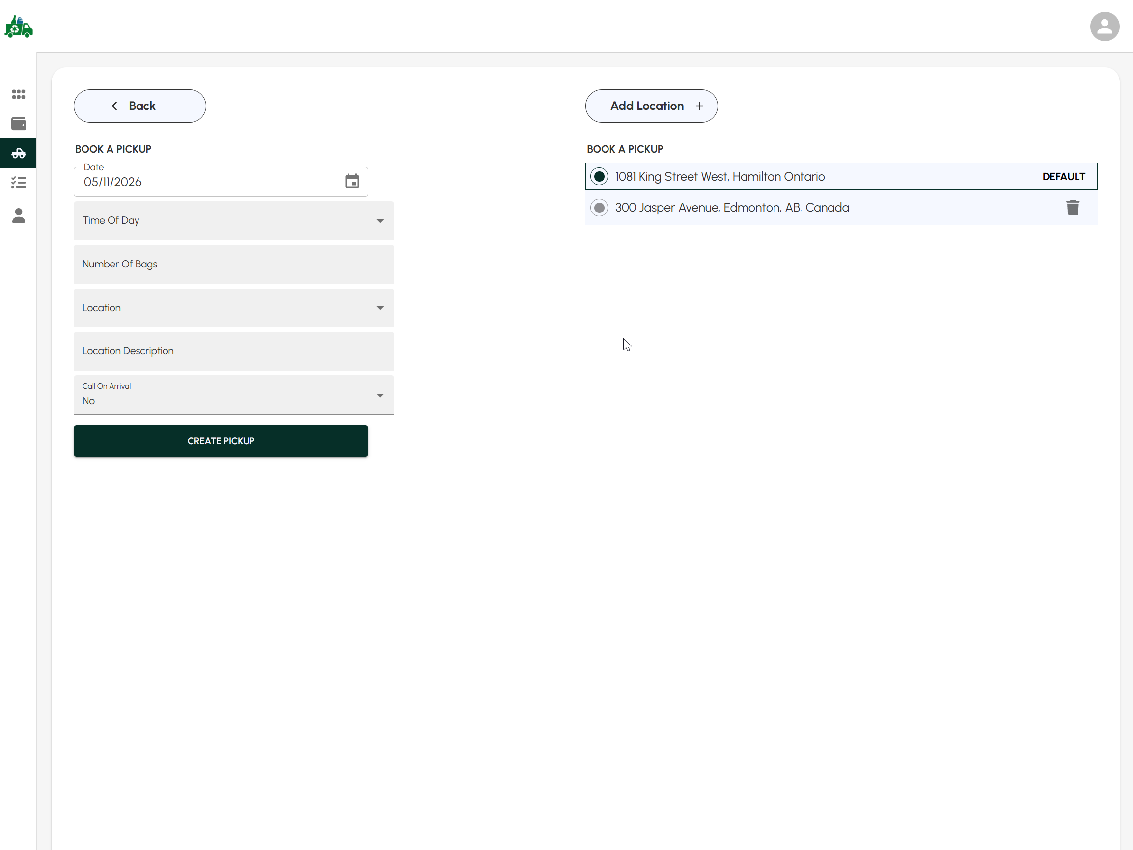 Customer booking and account portals
