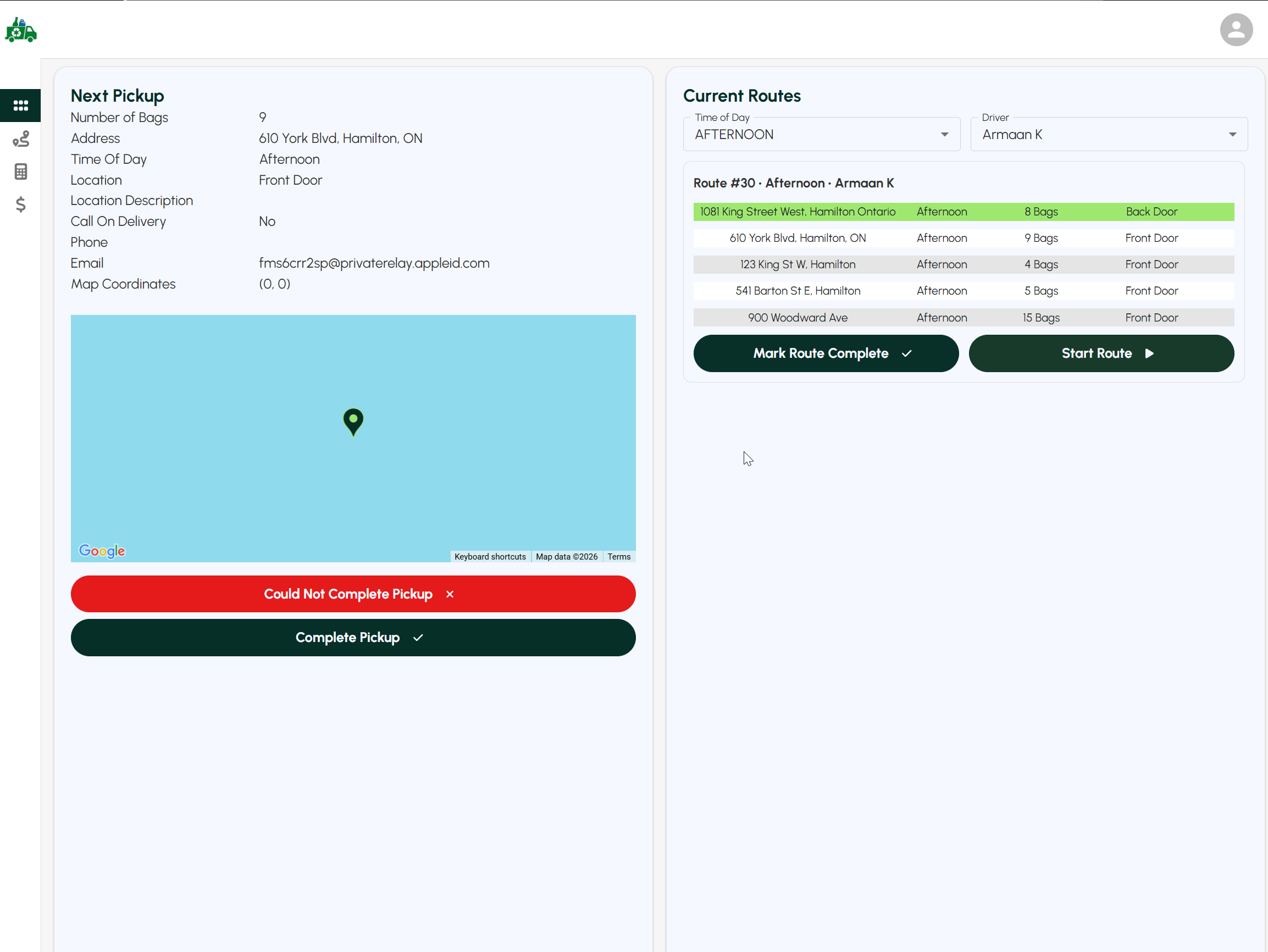 Driver and mobile field workflows