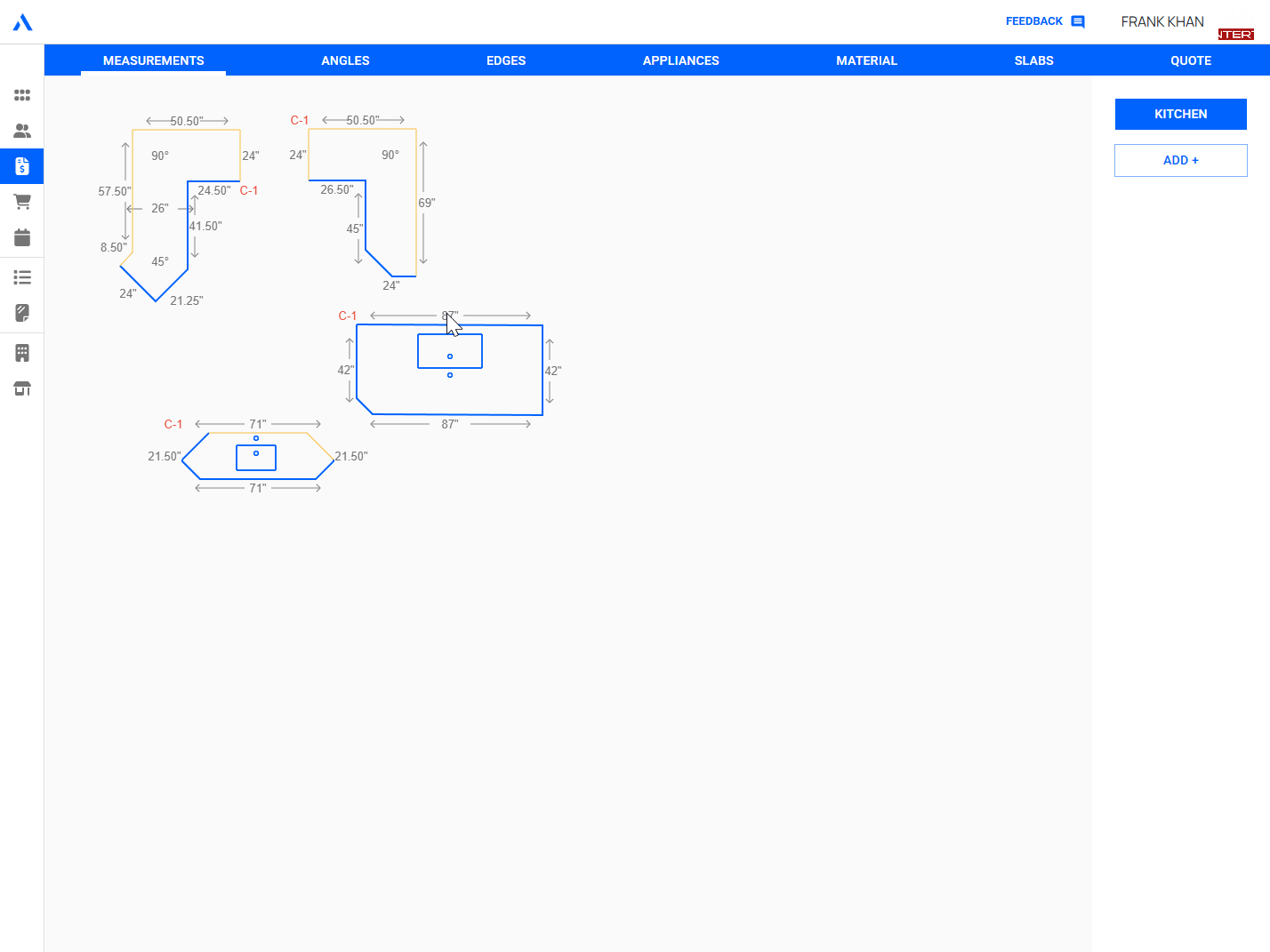 Blueprinting and production planning software